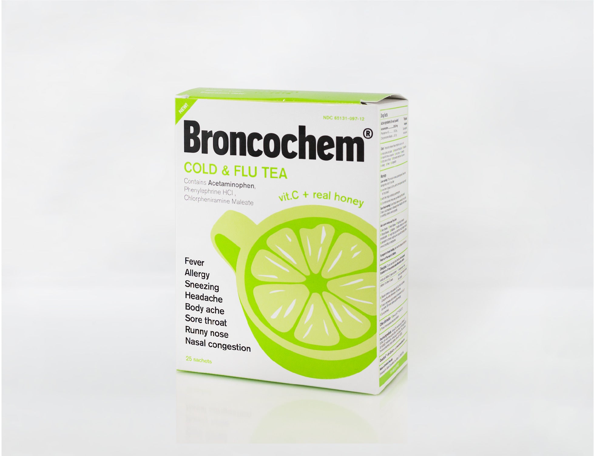 Broncochem Cold & Flu Tea (25 Packets)